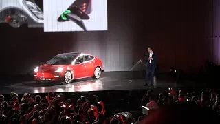 Tesla Model 3 delivery event speech