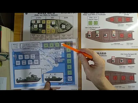 River Rats: PBRs & PCFs in Vietnam PnP Tabletop Wargame - Mission Playthrough