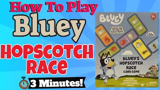 How To Play Bluey Hopscotch Race Card Game