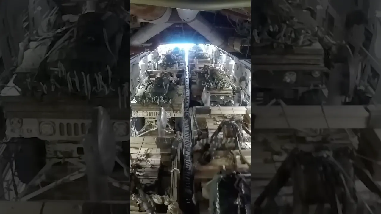 Airdropping Military Vehicles! 🪖 #military #vehicles #cars