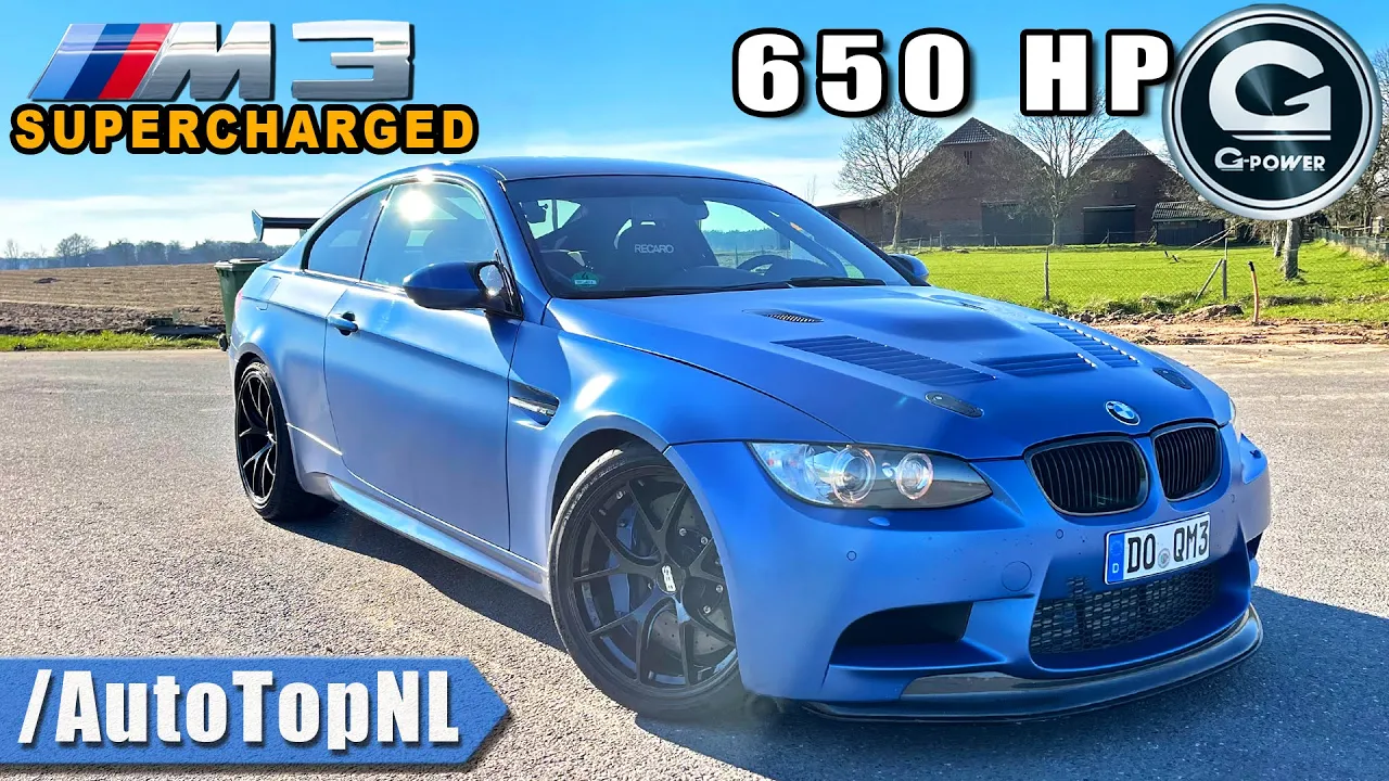 650HP BMW M3 E92 G-Power *340KM/H* REVIEW on AUTOBAHN by AutoTopNL