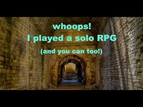 WHOOPS! I played a solo RPG (and you can too)