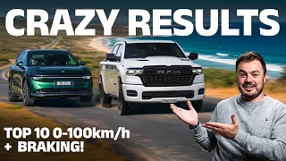 The FASTEST accelerating and best BRAKING cars of 2025