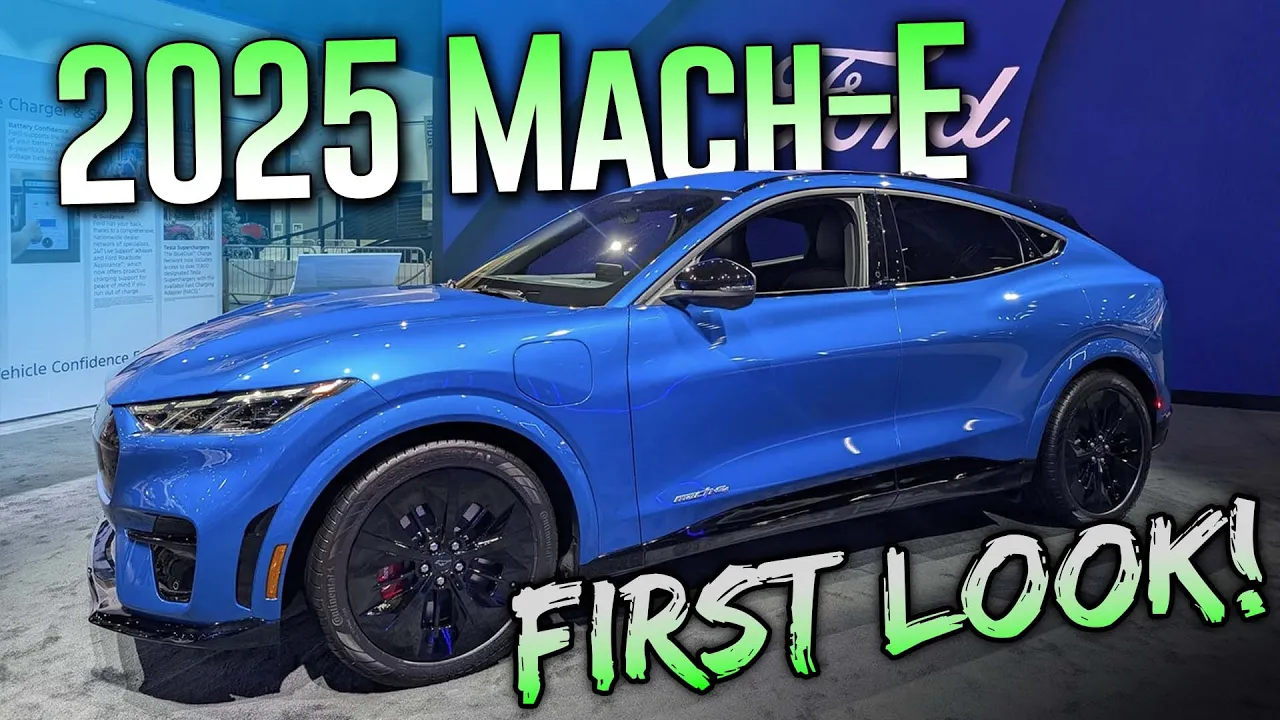 2025 Mustang Mach-E tour - Heat pump added, smaller frunk, interior changes, sport package!