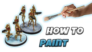 STAR WARS SHATTERPOINT: B1 BATTLE DROIDS | How to Paint Tutorial