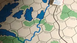 Game Designers Workshop. White Death. start Soviet turn one. all movement pts used. next: 5 combats