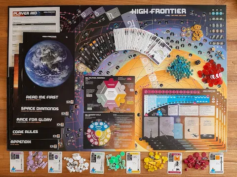 High Frontier 4 All Jeu de base Partie expliquée 2sur2