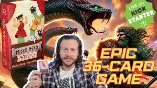 A 36-Card Game That Feels EPIC! Micro Hero Hercules Kickstarter Review & Playthrough