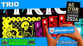 Vidéorègle Jeu de Société " TRIO " par Yahndrev (#830)