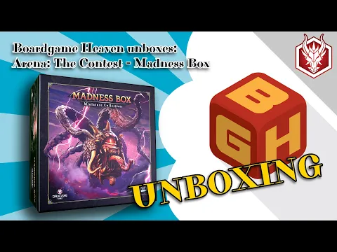 Boardgame Heaven Unboxing 174: Arena: The Contest Madness Box (Dragori Games)