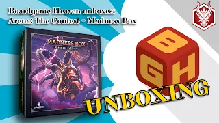 Boardgame Heaven Unboxing 174: Arena: The Contest Madness Box (Dragori Games)