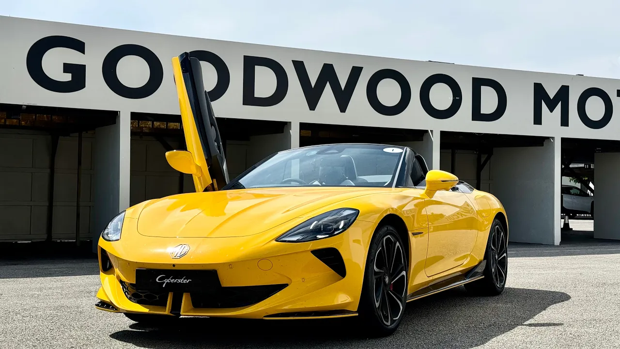 2025 MG Cyberster GT // FIRST DRIVE at GOODWOOD & 0-100 in 3.xx