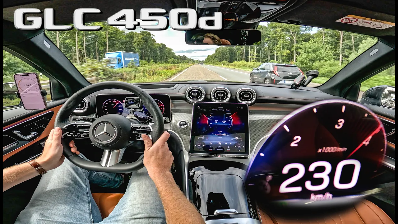 Mercedes GLC 450d // TOP SPEED on AUTOBAHN
