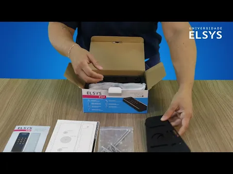 Fechadura Digital Elsys Senha e TAG POP Prata Sobrepor