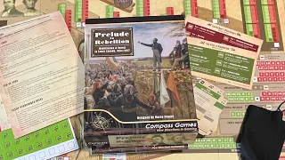 Prelude to Rebellion (Compass Games) - Unbox & First Look