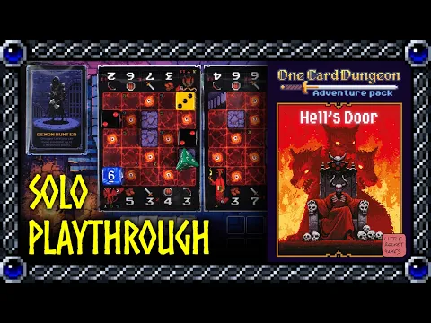 One Card Dungeon - Hell's Door | Solo Playthrough