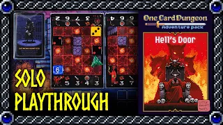 One Card Dungeon - Hell's Door | Solo Playthrough