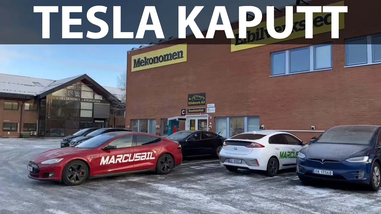 Marcusbil vlogs about broken Tesla, broken Defa but working Ioniq