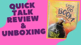 Don't go Boom: Review and Unboxing