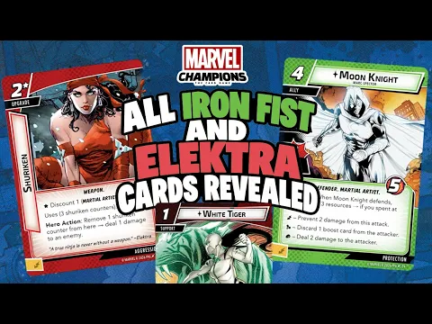 New Reveals! ALL Iron Fist and Elektra Hero & Aspect Cards | Marvel Champions