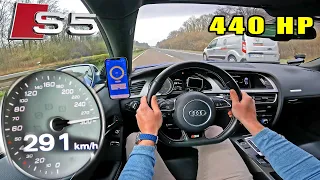 SUPERCHARGED V6 AUDI S5 with 440HP on an EMPTY AUTOBAHN is HEAVEN!