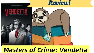 Masters of Crime: Vendetta |Board Game Review|