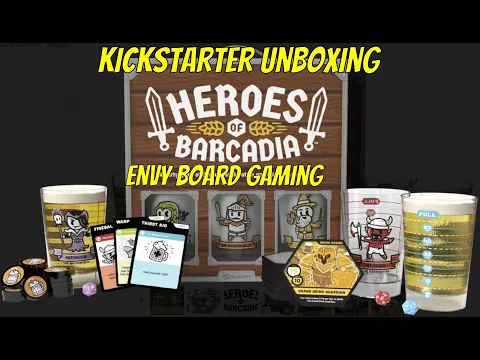 Heroes of Barcadia Kickstarter Unboxing