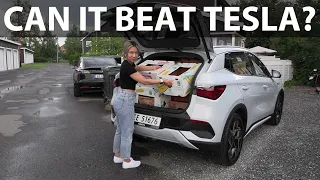 BYD Atto 3 banana box test