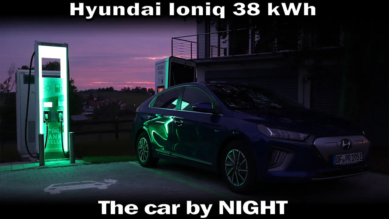 Hyundai Ioniq 38 kWh - The car by NIGHT