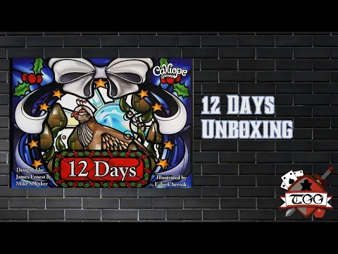 12 Days Board Game Unboxing | Festive Family Card Game Components & Holiday Fun