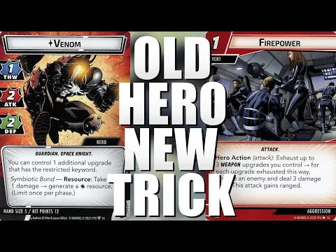 Venom Old Hero New Trick: Firepower Marvel Champions Live Replay