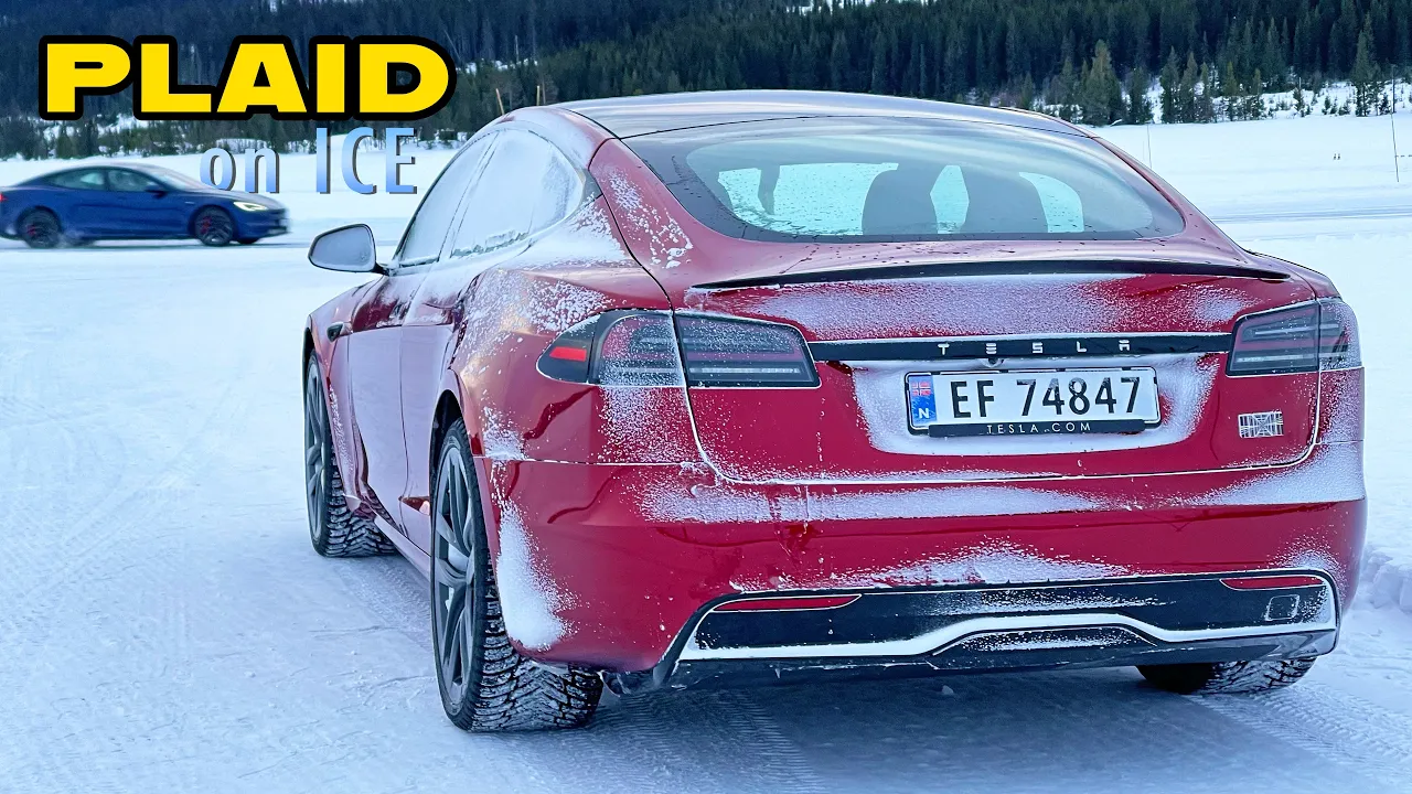 1020HP TESLA PLAID & Model Y Performance - DRIFTING on ICE