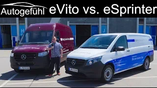 Electric vans: Mercedes eSprinter vs eVito FULL REVIEW - Autogefühl