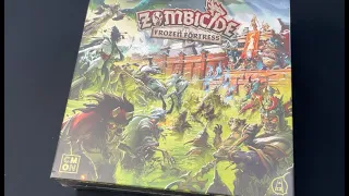 TDG: Zombicide: White Death - Frozen Fortress Kickstarter Box unboxing with Ray