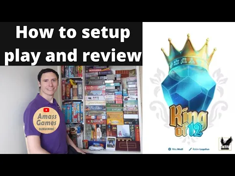 King of 12 board game - how to setup play and review #amassgames AmassGames #fun #boardgame #party