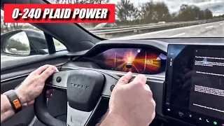 2 Ferrari Fahrer testen das Tesla Model S Plaid und FLIPPEN VÖLLIG  AUS 😅 #tesla #modelsplaid