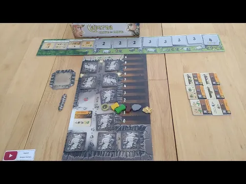 Caverna Cave Vs Cave how playthrough solo board game - Uwe Rosenberg Lookout * Amass Games Rosenberg