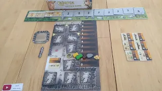 Caverna Cave Vs Cave how playthrough solo board game - Uwe Rosenberg Lookout * Amass Games Rosenberg