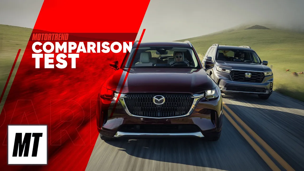 2023 Honda Pilot vs 2024 Mazda CX-90 Comparison Test | MotorTrend