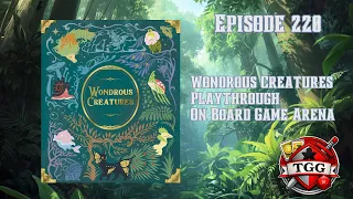 Wondrous Creatures Playthrough on Board Game Arena | Magical Creature Drafting Fun!
