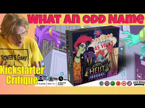 Disco Heist Laundry - Tableau Building Euro Game - Let's Plan A Heist - Kickstarter Critique Review