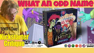Disco Heist Laundry - Tableau Building Euro Game - Let's Plan A Heist - Kickstarter Critique Review