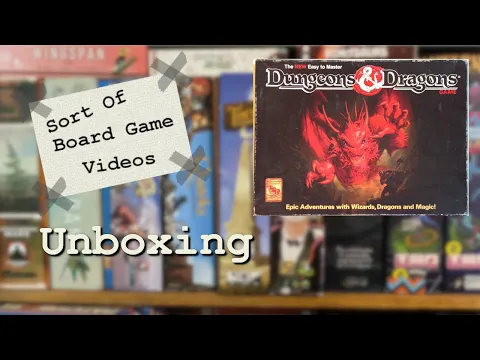 Sort of Unboxing Dungeons & Dragons the Board Game