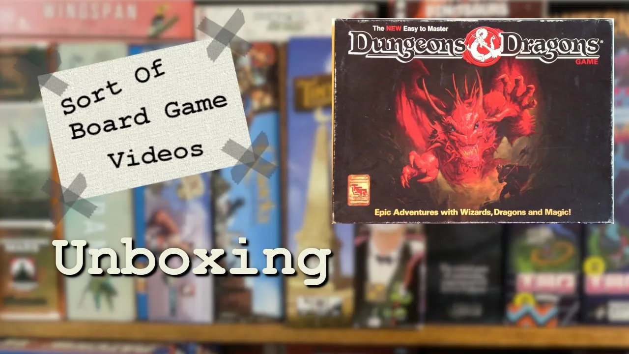 Sort of Unboxing Dungeons & Dragons the Board Game