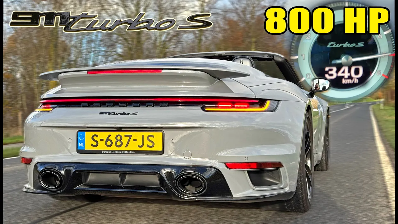800HP Porsche 992 Turbo S // 0-100 100-200 200-300 LOUD SOUND & POV