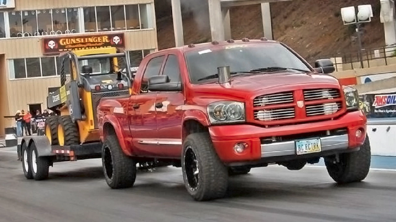1/8 Mile Trailer Tow - Day 3 of Diesel Power Challenge 2014!