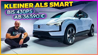 Volvo eX30: Kleiner als Smart - Stärker als Porsche 718 Spyder
