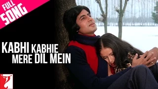 Kabhi Kabhie Mere Dil Mein Song | Amitabh Bachchan, Rakhee | Mukesh | Khayyam | Sahir Ludhianvi