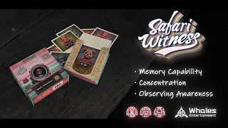 Safari Witness—Polaroid-like Memory Matching Board Game for Family and Friends | 2-7 Players, 12+