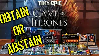 REVIEW - Tiny Epic Game of Thrones